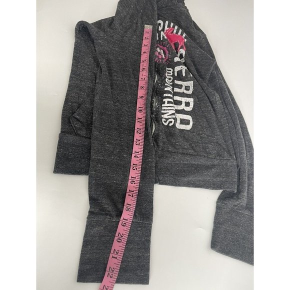 Blue 84 Women's Gray Zip Up Sweatshirt Hoodie Size Small S Lake Tahoe California - Picture 9 of 9
